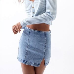 NWT Pacsun Blue Denim Skirt Sz 26